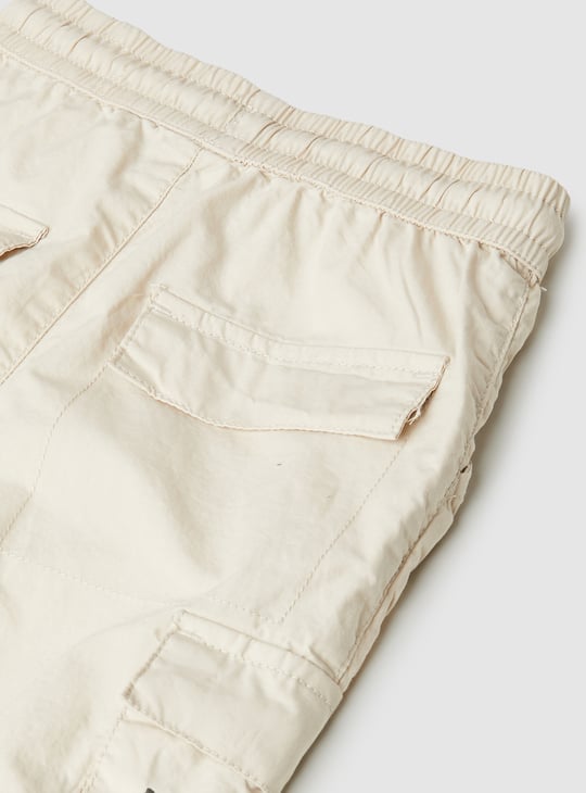 Boys Solid Cargo Joggers