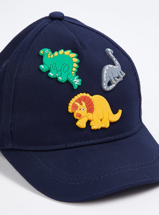 Boys Dino Applique Baseball Cap