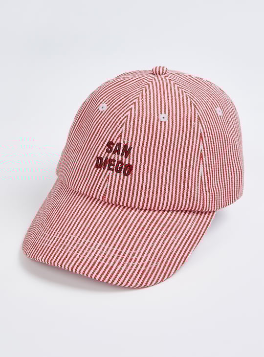 Women Striped Baseball Cap
