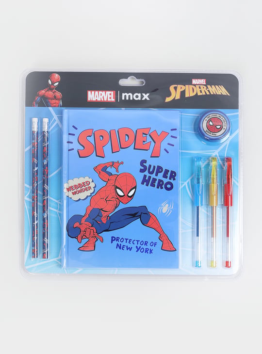 Kids Spider-Man Print Stationery Set