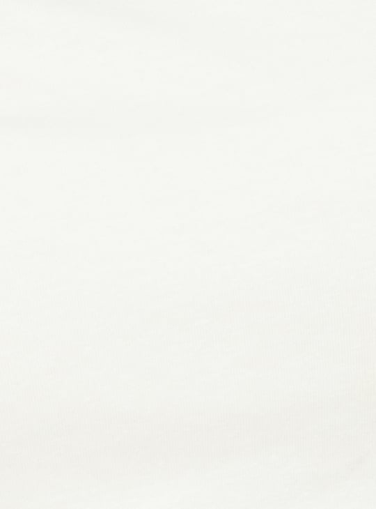 Girls Solid Knit Dress with T-shirt