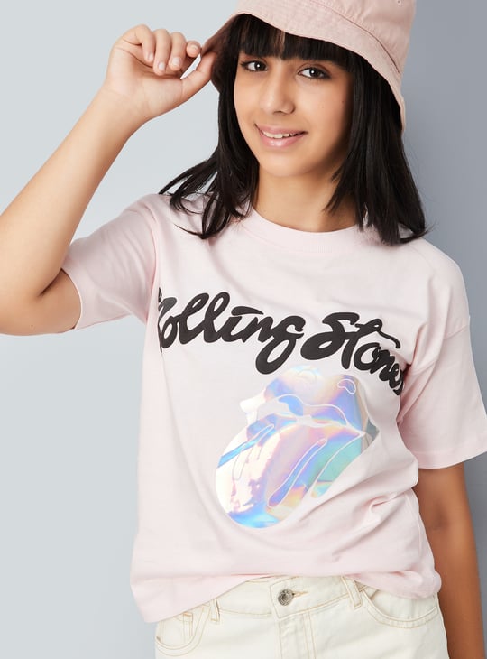 Girls The Rolling Stones Print T-shirt