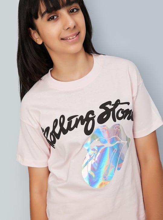 Girls The Rolling Stones Print T-shirt