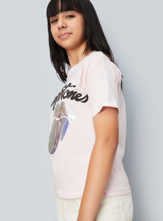 Girls The Rolling Stones Print T-shirt