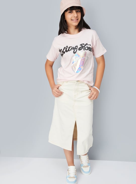 Girls The Rolling Stones Print T-shirt