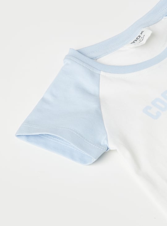 Girls Colourblock Shorts Set