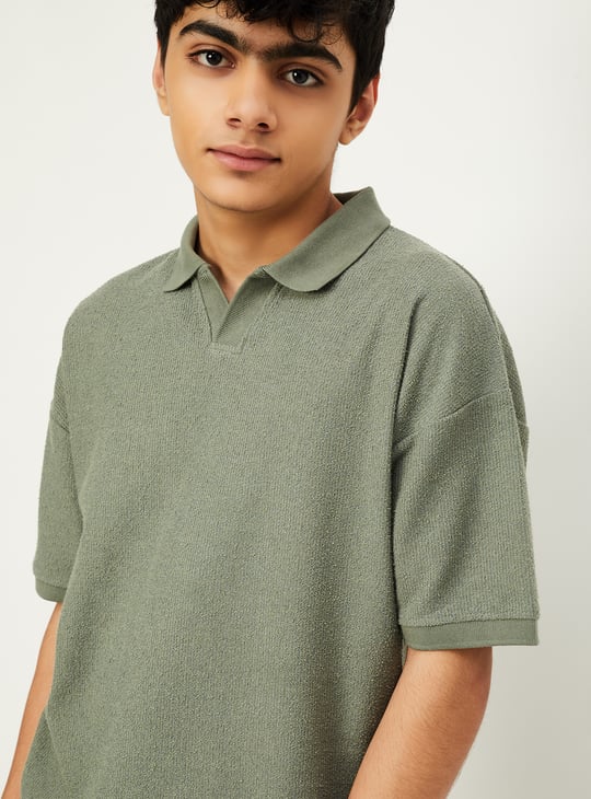 Boys Knit Polo T-shirt