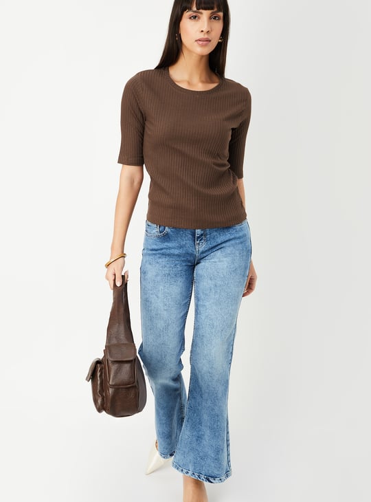 Women Ribbed T-shirt