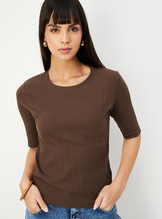 Women Ribbed T-shirt