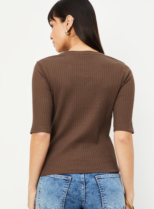 Women Ribbed T-shirt