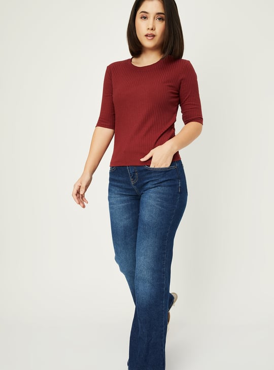 Women Ribbed T-shirt