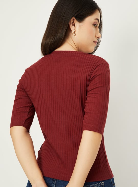 Women Ribbed T-shirt