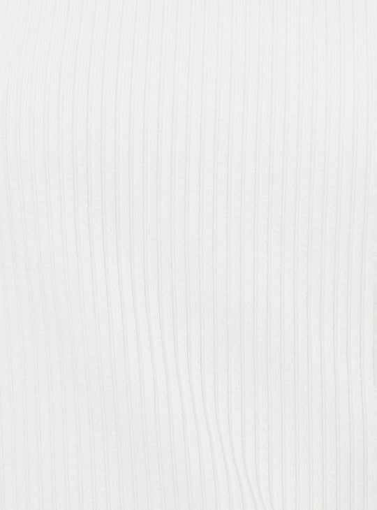 Women Ribbed Knit T-shirt