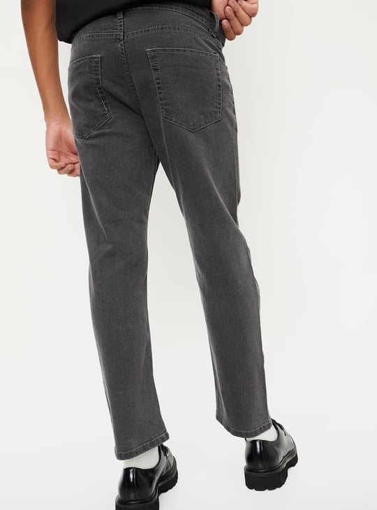 Men Rinsed Regular Fit Jeans