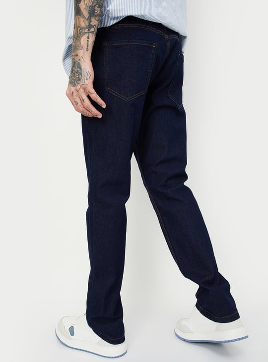 Men Solid Regular Fit Jeans