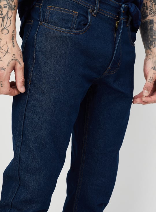 Men Washed Skinny Fit Jeans