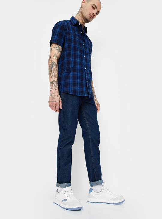 Men Washed Skinny Fit Jeans