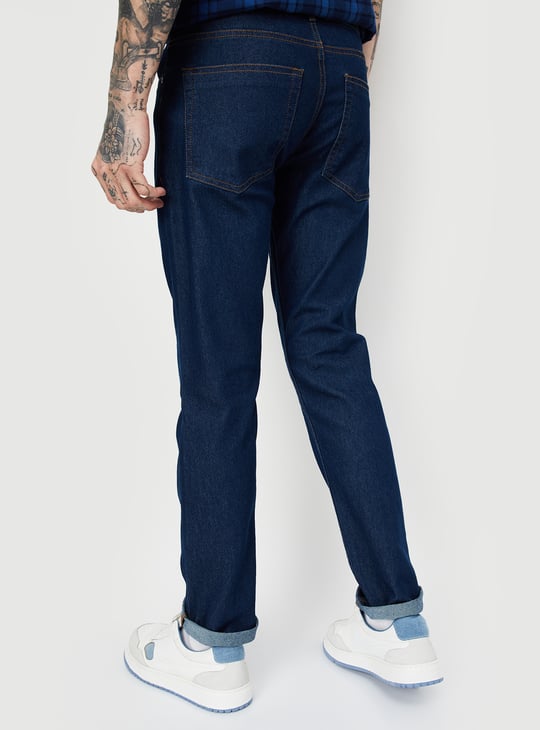 Men Washed Skinny Fit Jeans