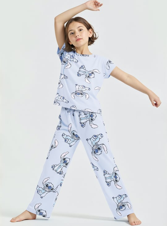 Girls Lilo & Stitch Print Pyjama Set