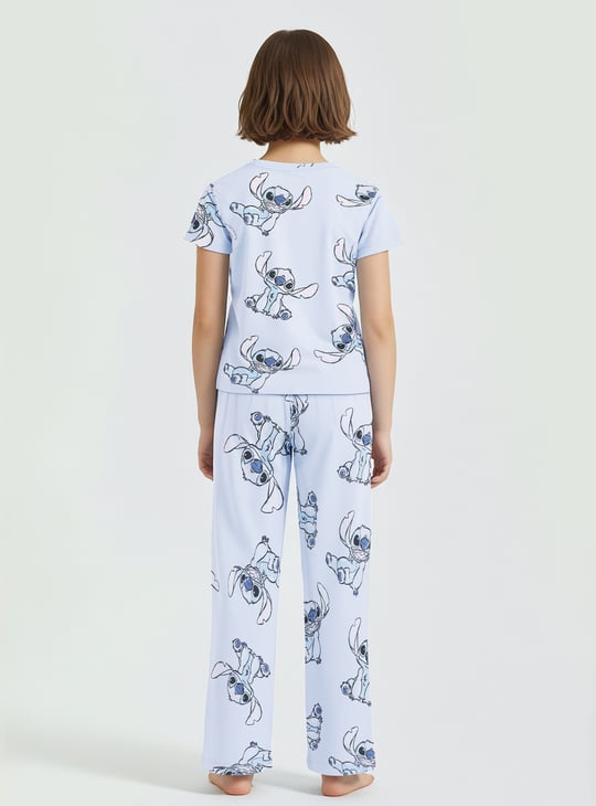 Girls Lilo & Stitch Print Pyjama Set