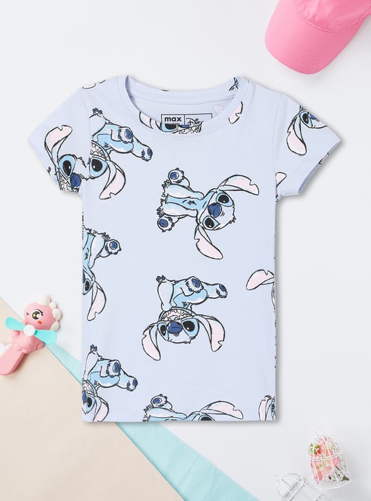 Girls Lilo & Stitch Print Pyjama Set
