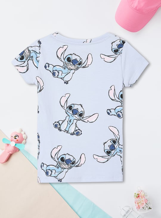 Girls Lilo & Stitch Print Pyjama Set