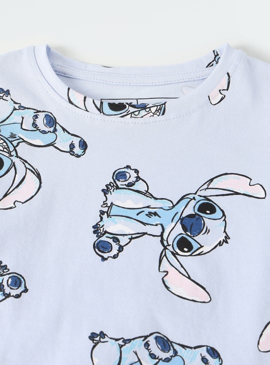 Girls Lilo & Stitch Print Pyjama Set