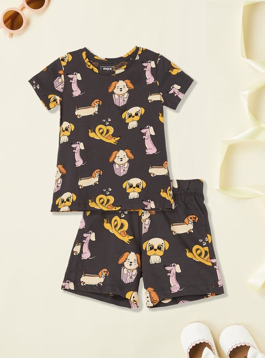 Girls Printed Sleepwear Set