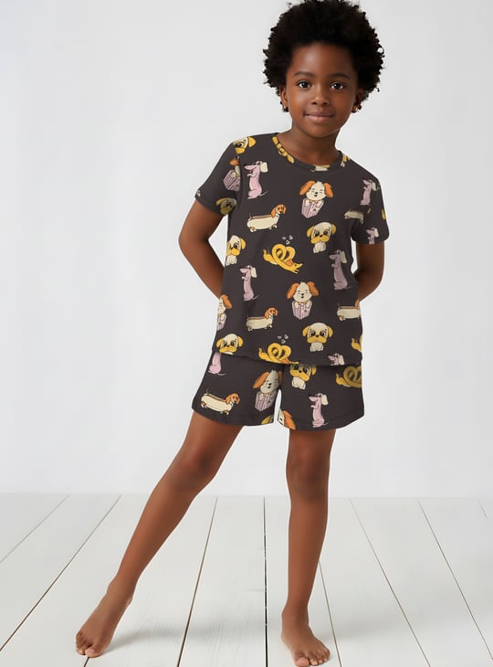 Girls Printed Sleepwear Set