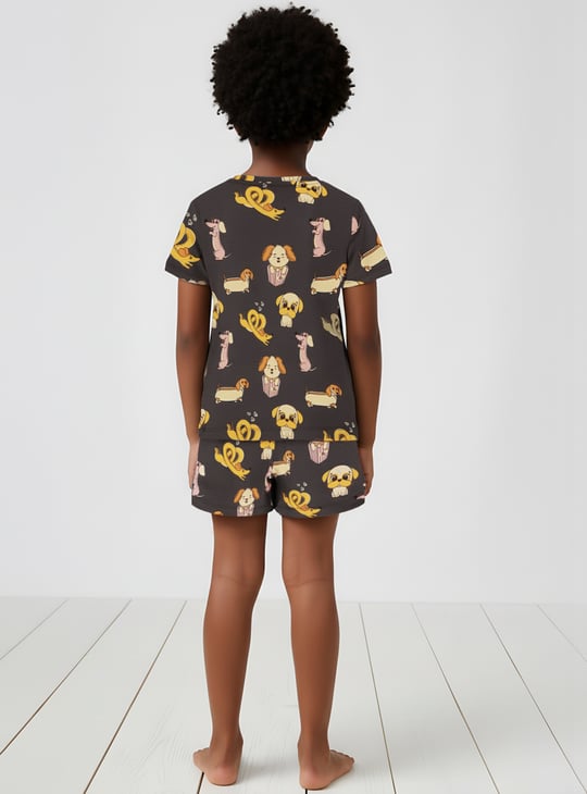 Girls Printed Sleepwear Set