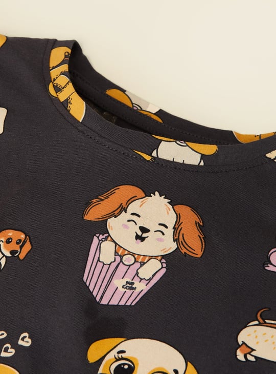 Girls Printed Sleepwear Set