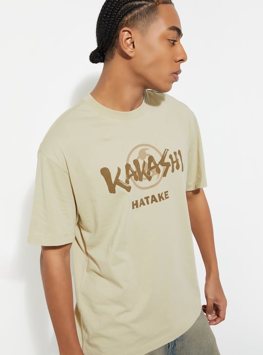 URB_N Men Kakashi Printed T-shirt
