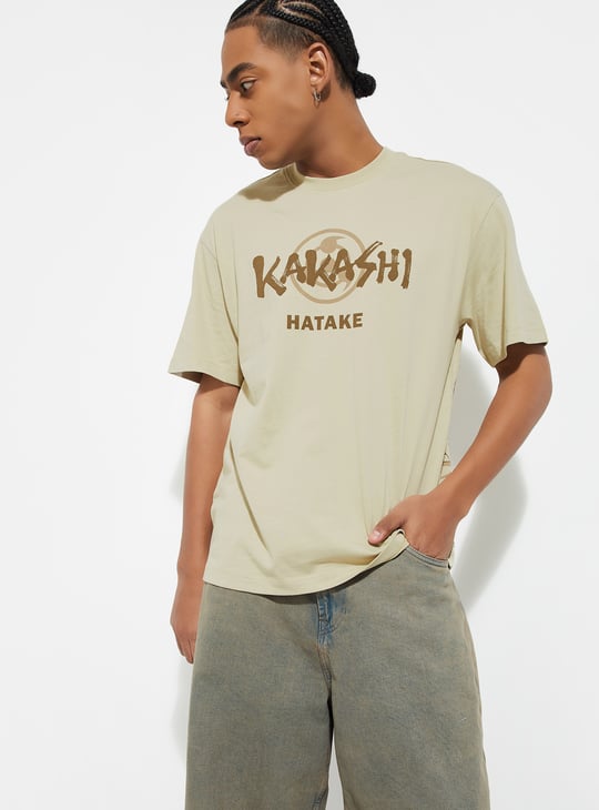 URB_N Men Kakashi Printed T-shirt