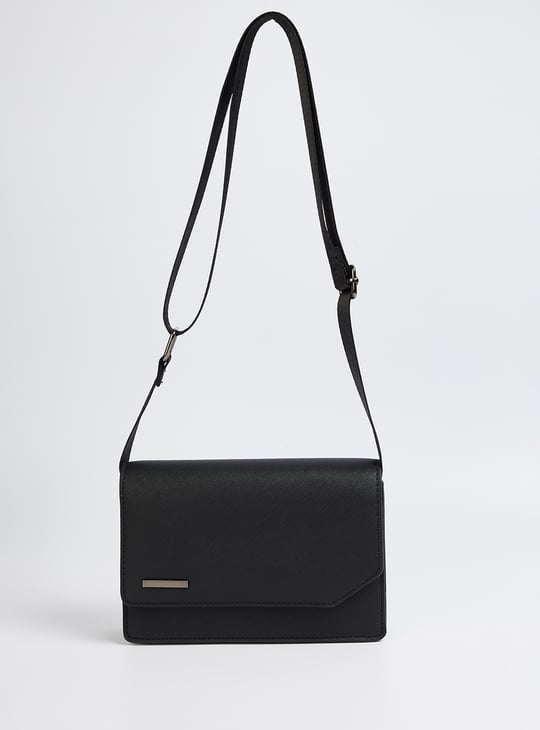 Men Textured Cross Body Bag