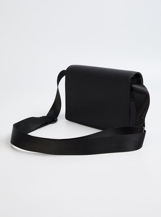Men Textured Cross Body Bag