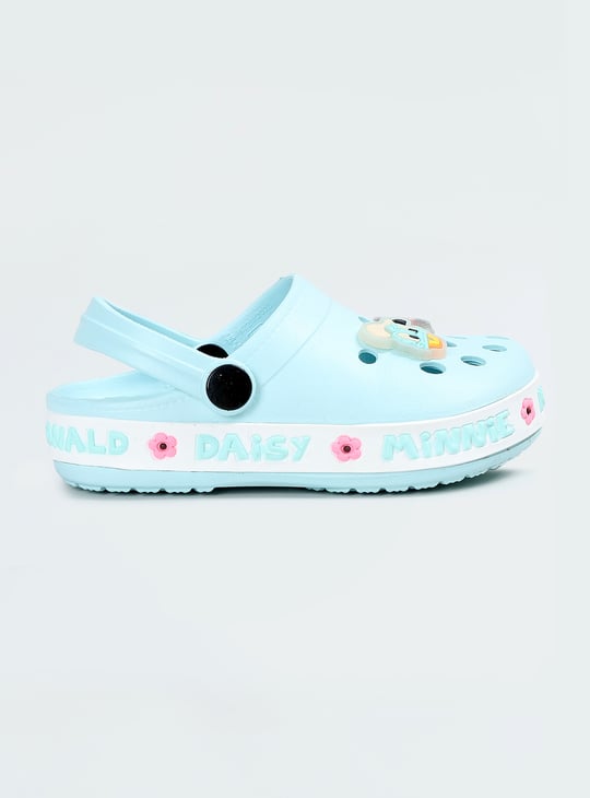 Girls Mickey & Friends Print Clogs with Charms