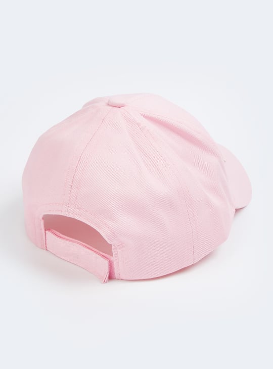 Girls Text Embroidered Baseball Cap