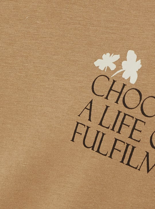 URB_N Men Back Print Boxy Fit T-shirt