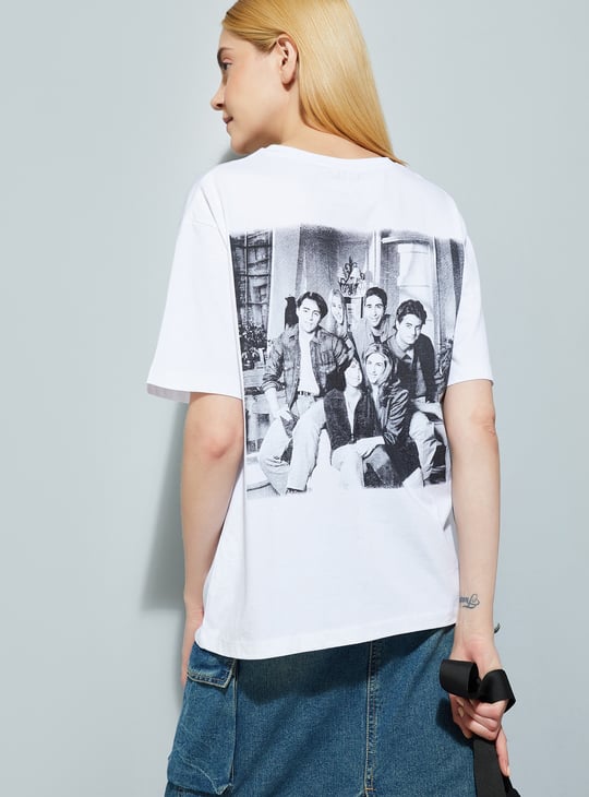 ALAYA F x URB_N Women Friends Print Oversized T-shirt