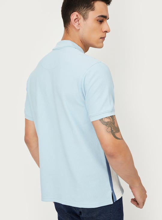 Men Striped Polo T-shirt