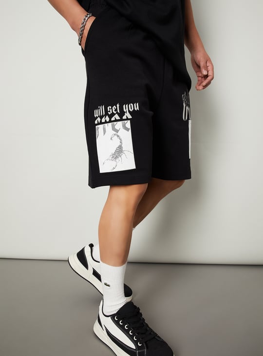 Men Printed Relaxed Fit Shorts