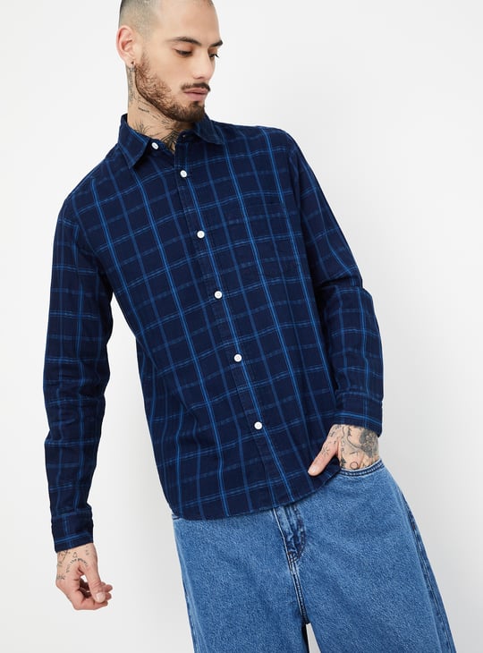 Men Checked Regular Fit Shirt | Smart Casual