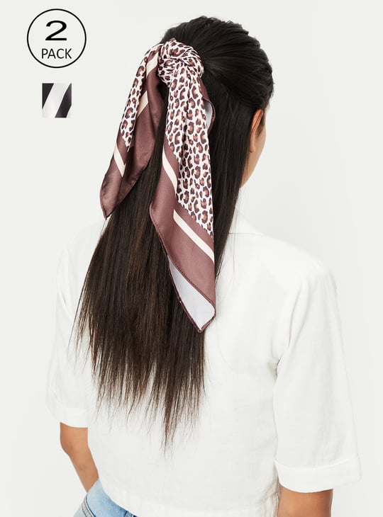 Women Printed Scarves - Pack of 2