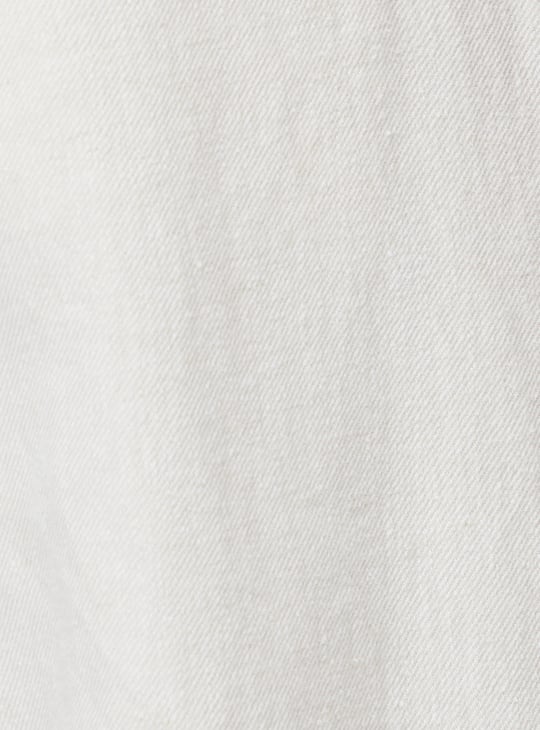 Men Solid Straight Linen Chinos