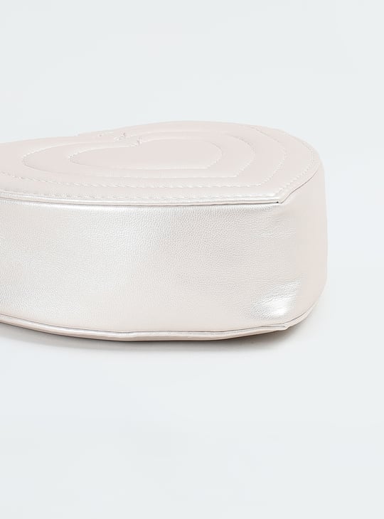 Girls Heart Shaped Sling Bag