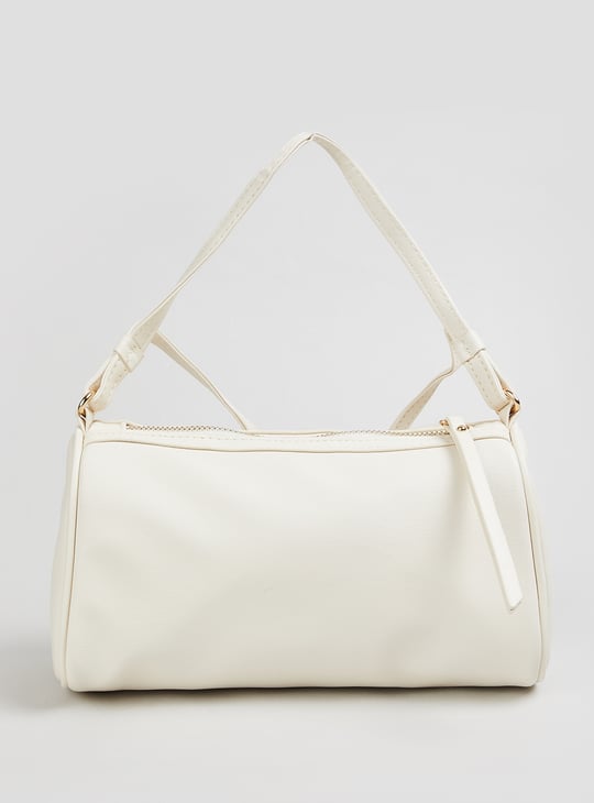 Women Solid Bowler Sling Bag