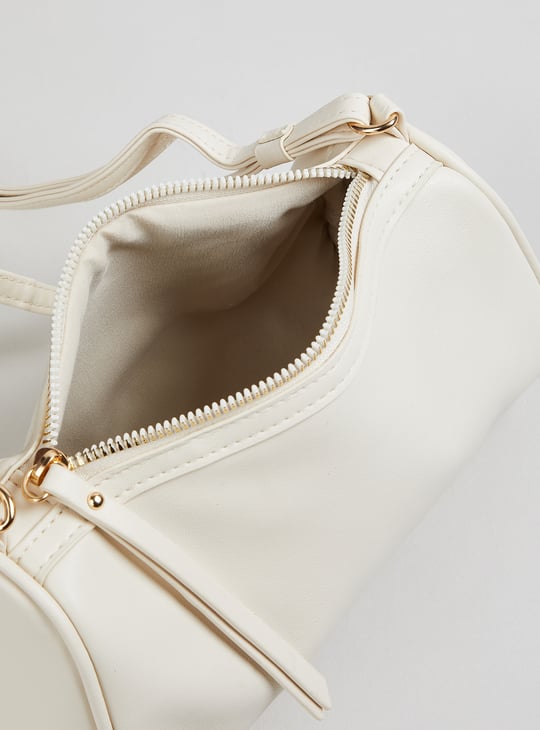 Women Solid Bowler Sling Bag