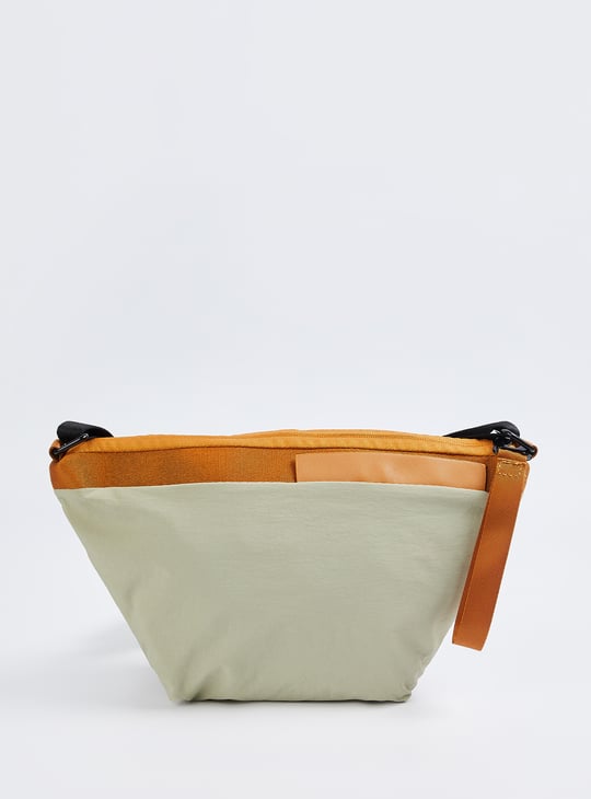 Men Colourblock Crossbody Bag