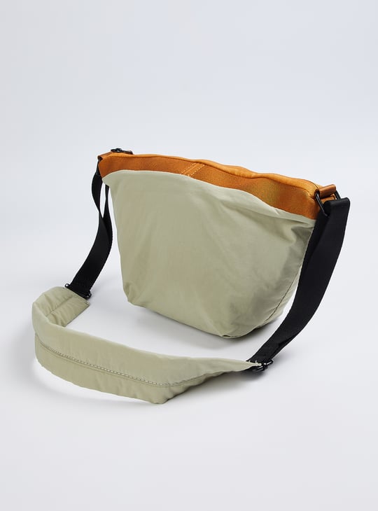Men Colourblock Crossbody Bag