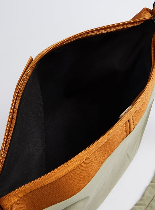 Men Colourblock Crossbody Bag